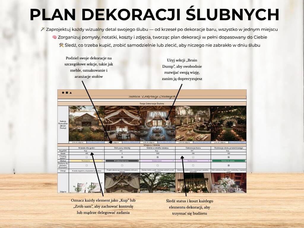 Planer Ślubny 2.0 – Wszystko w Jednym Miejscu