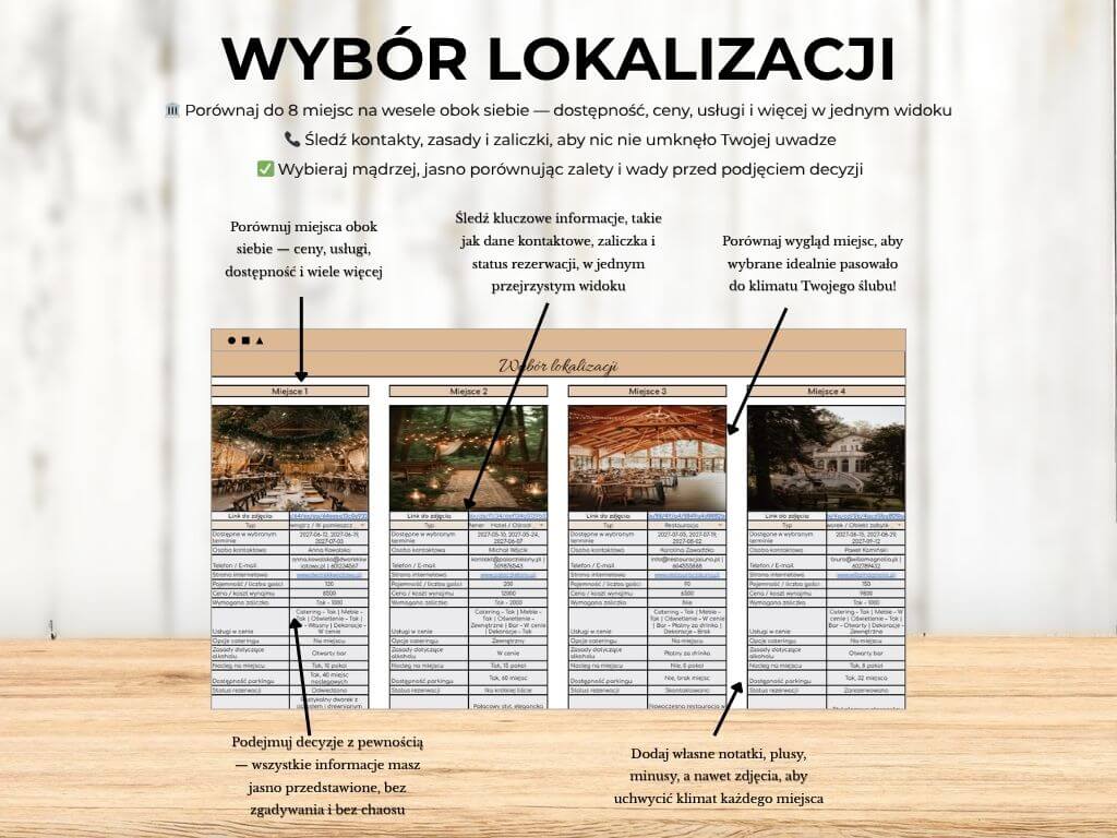 Planer Ślubny 2.0 – Wszystko w Jednym Miejscu
